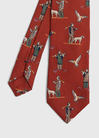 Paul Stuart Hunting Scene Silk Tie, thumbnail 1