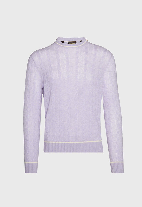 Paul Stuart Cashmere Cable Crewneck Sweater