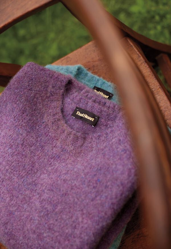 Paul Stuart Shetland Wool Crewneck Sweater, image 1