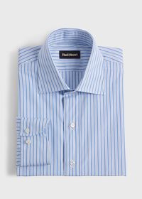 Paul Stuart Light Blue Striped Dress Shirt, thumbnail 1