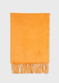 Paul Stuart Cashmere Solid Color Scarf with Embroidered Logo, thumbnail 23