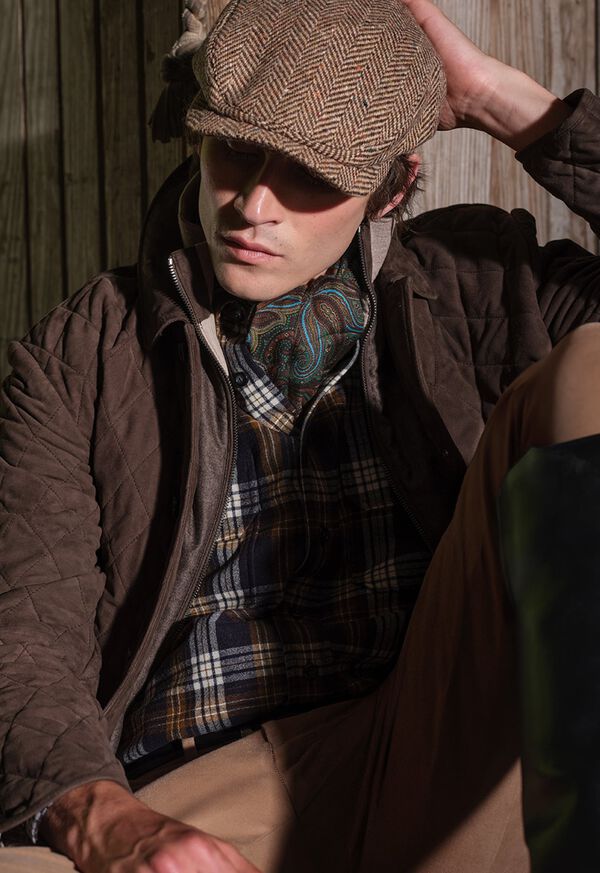 Paul Stuart Herringbone Ivy Cap, image 2