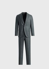 Paul Stuart Sage Tonal Plaid Flannel Suit, thumbnail 1