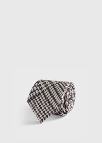 Paul Stuart Woven Silk Glen Plaid Tie, thumbnail 1
