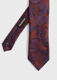 Paul Stuart Woven Silk Tossed Pine Tie, thumbnail 1