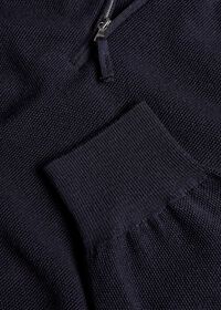 Paul Stuart Rice Stitch Quarter Zip Sweater, thumbnail 2