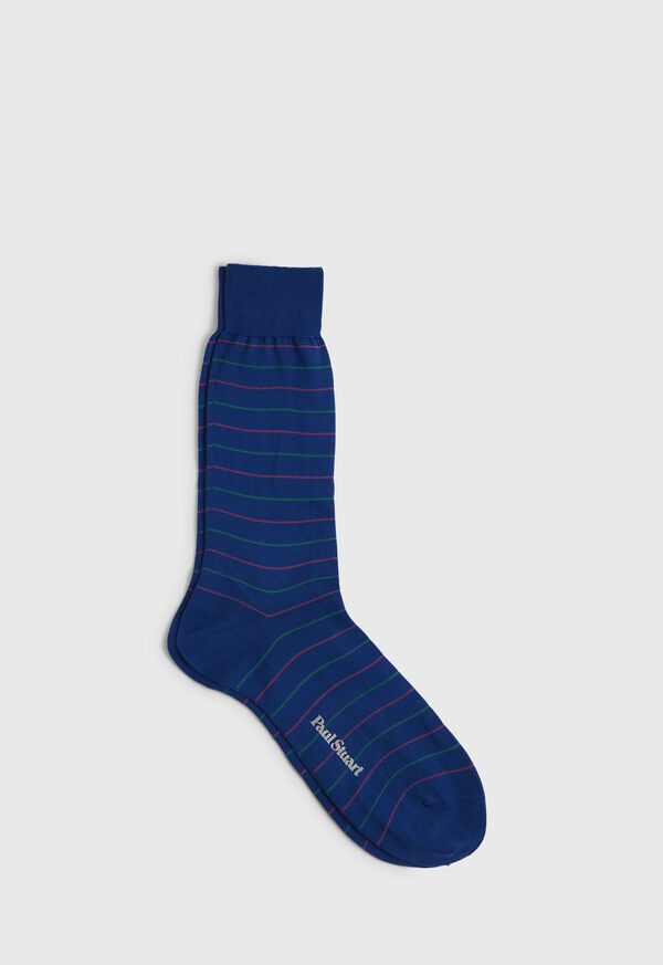 Paul Stuart Striped Sock, image 1