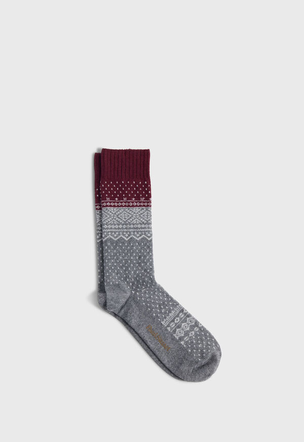 Paul Stuart Fair Isle Sock, image 1