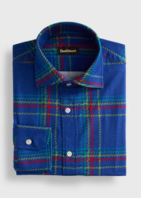 Paul Stuart Printed Plaid Flannel Shirt, thumbnail 1