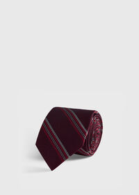 Paul Stuart Silk Grenadine Stripe Tie, thumbnail 1