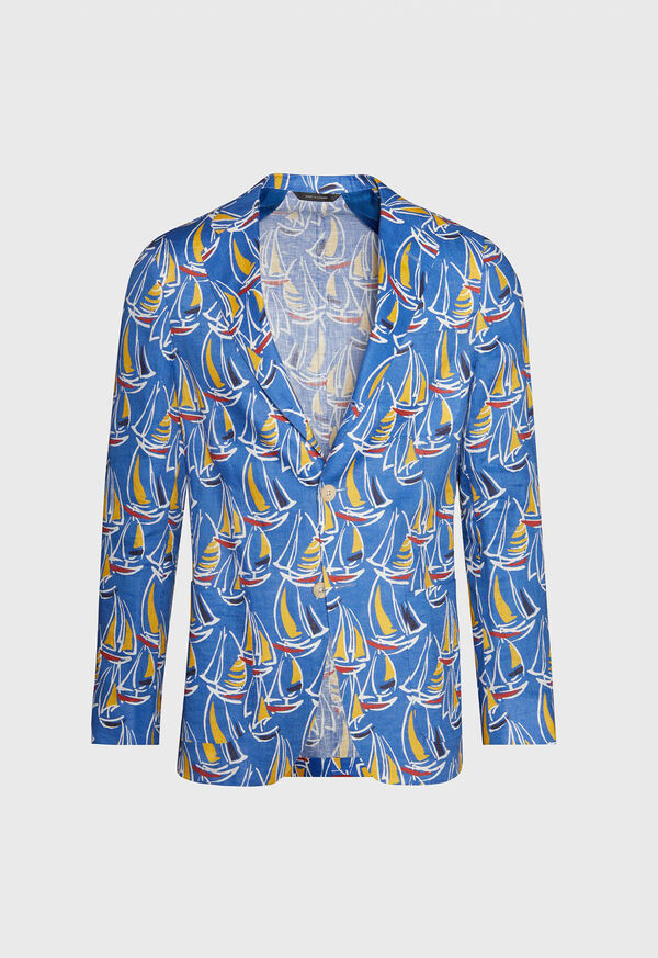 Paul Stuart Sailboat Print Soft Jacket, image 1