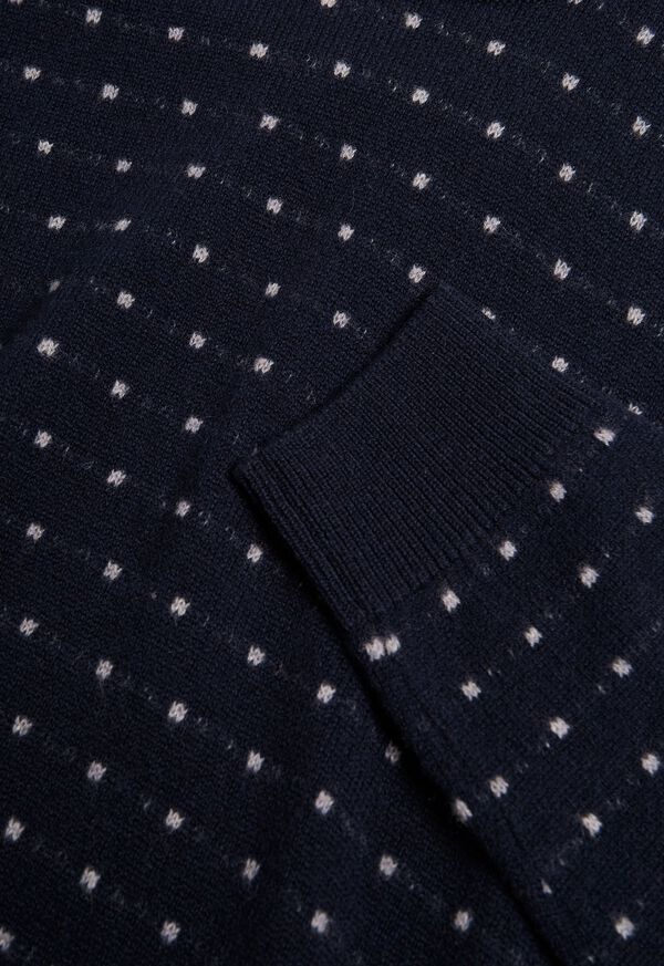 Paul Stuart White Dots Crew Neck Sweater, image 2