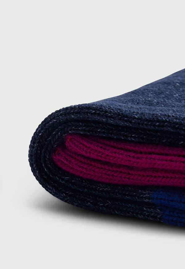 Paul Stuart Cotton Denim Melange Sport Sock, image 2