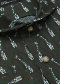 Paul Stuart Giraffe Print Sport-Shirt, thumbnail 2