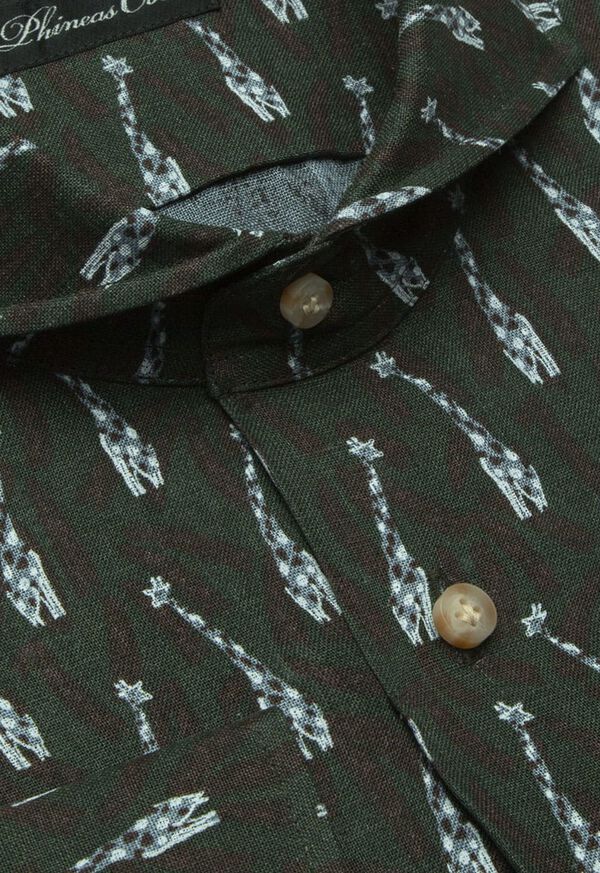 Paul Stuart Giraffe Print Sport-Shirt, image 2