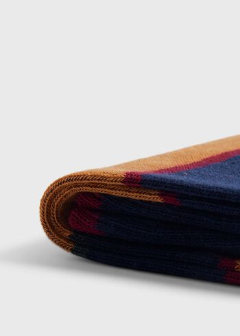 Paul Stuart Cotton Regimental Stripe Sock