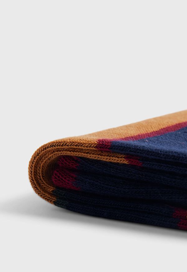 Paul Stuart Cotton Regimental Stripe Sock, image 2