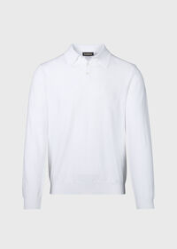 Paul Stuart Egyptian Cotton Long Sleeve Polo, thumbnail 1