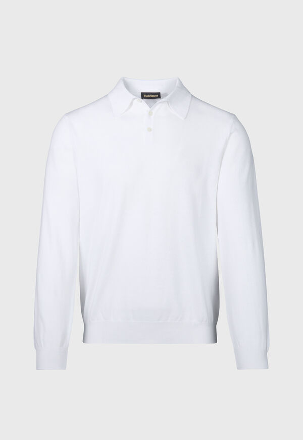 Paul Stuart Egyptian Cotton Long Sleeve Polo, image 1