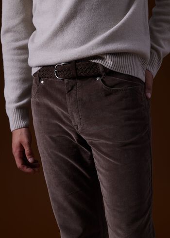 Paul Stuart Woven Suede Belt