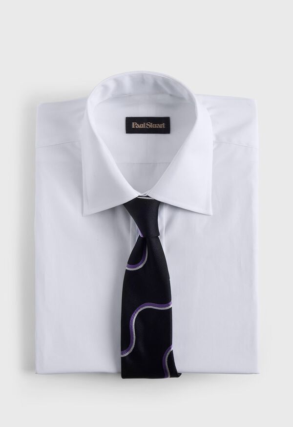 Paul Stuart Woven Silk Deco Wave Tie, image 2