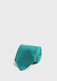 Paul Stuart Printed Silk Small Tossed Pine Tie, thumbnail 1