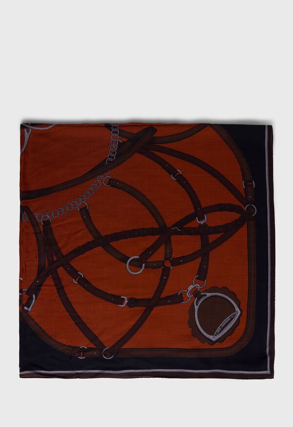 Paul Stuart Belt & Buckle Printed Scarf, image 2