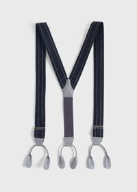 Paul Stuart English Flannel Chalk Stripe Suspenders, thumbnail 1
