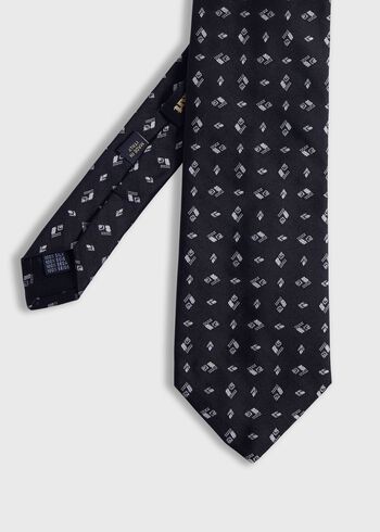 Paul Stuart Woven Silk Diamond Deco Tie
