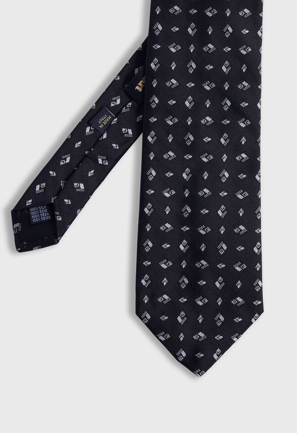 Paul Stuart Woven Silk Diamond Deco Tie, image 1