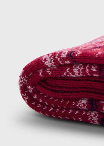 Paul Stuart Pine Tree & Snowflake Sock