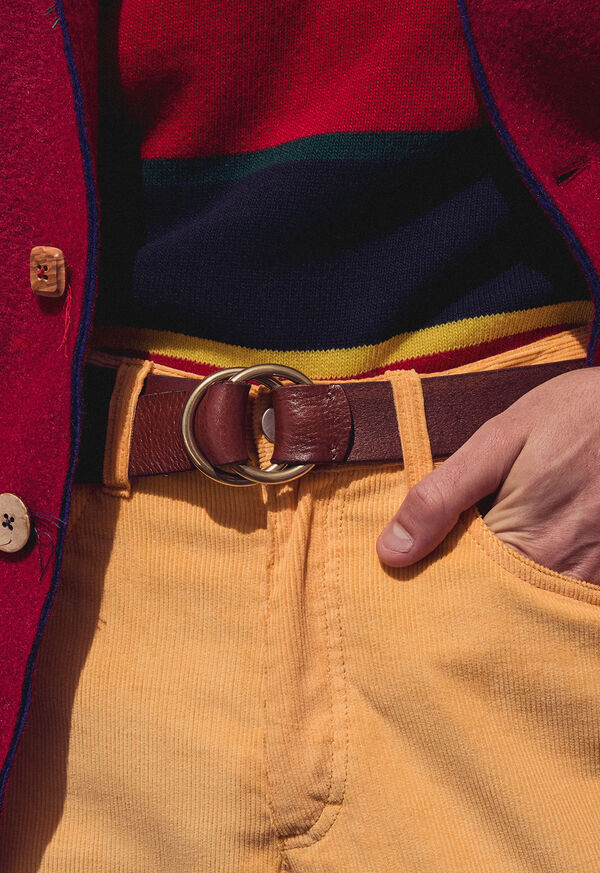 Paul Stuart O-Ring Leather Belt, image 2
