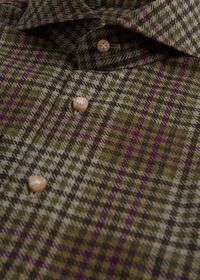 Paul Stuart Printed Plaid Brushed Cotton Sport Shirt, thumbnail 2