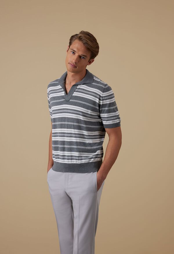 Paul Stuart Grey Stripe with Sport Jacket Look, image 1