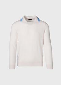 Paul Stuart Open Collar Cashmere Sweater, thumbnail 1