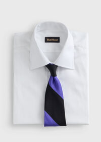 Paul Stuart Woven Silk Block Stripe Tie, thumbnail 2