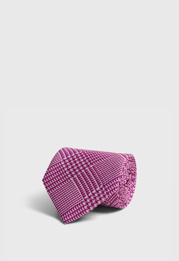 Paul Stuart Printed Silk Glenn Plaid Tie, image 1
