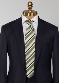 Paul Stuart Three Color Repp Stripe Tie, thumbnail 2