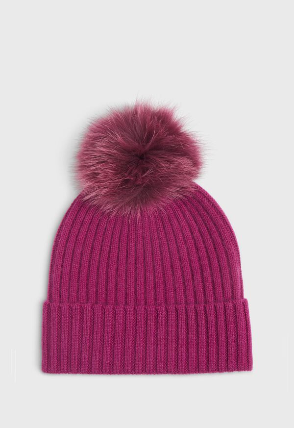 Paul Stuart Cashmere Ribbed Hat, image 1