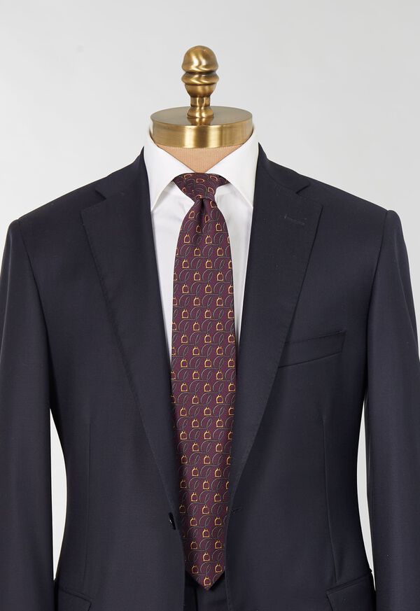 Paul Stuart Printed Silk Belts and Bits Tie, image 2