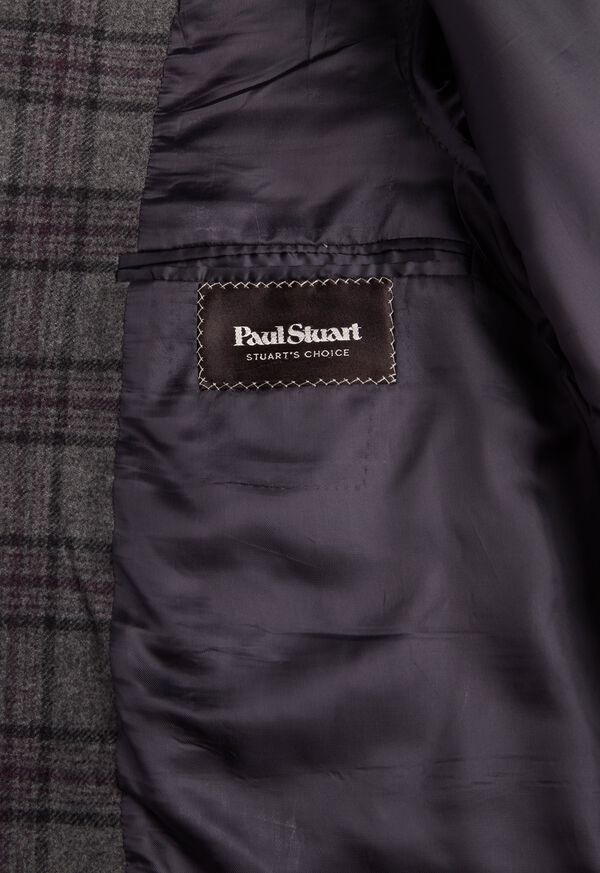 Paul Stuart Grey Plaid Escorial Wool Jacket, image 3