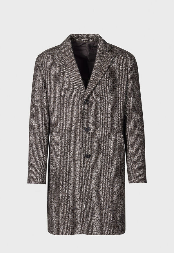 Paul Stuart Tweed Single Breasted Coat