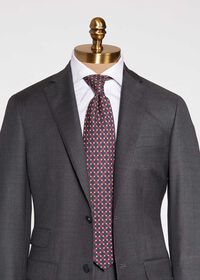 Paul Stuart Vintage Block Print Tie, thumbnail 2