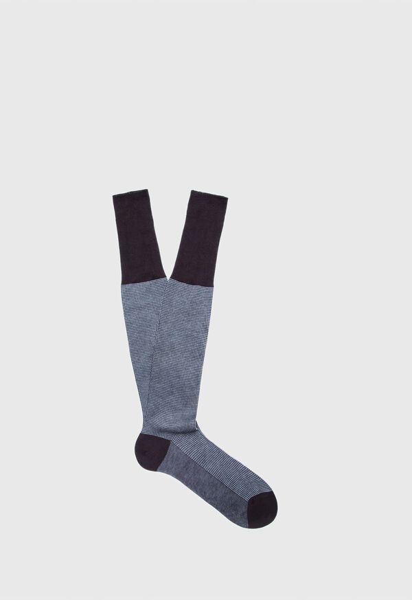 Paul Stuart Cotton Over the Calf Screen Print Socks, image 1