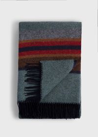 Paul Stuart Striped Wool Blanket, thumbnail 1