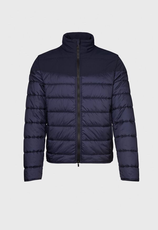 Paul Stuart Puffer Jacket With Tonal Shoulder Contrast Fabric, image 1