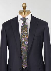Paul Stuart Printed Wool Floral and Vine Tie, thumbnail 2