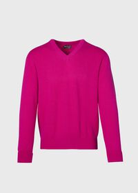 Paul Stuart Classic Cashmere Double Ply V-Neck Sweater, thumbnail 1