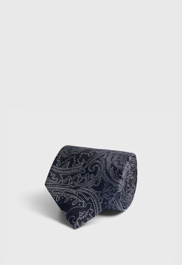 Paul Stuart Woven Silk Allover Paisley Tie, image 1