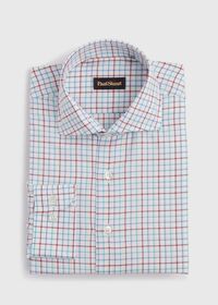 Paul Stuart Cotton 3-Color Tattersall Sport Shirt, thumbnail 1